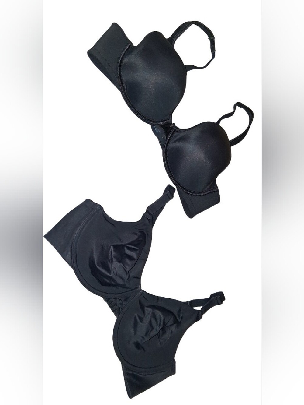 Clothes: 2pc Black Vanity Fair Bras 36C